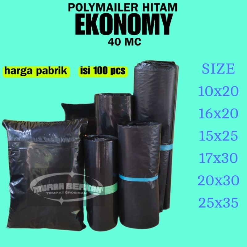 

Plastik Packing Baju Polymailer Economy 10x20 16x20 15x25 17x30 20x30 20x40 25x35 25x40 30x40 isi 100 pcs