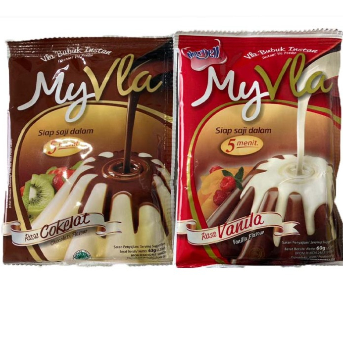 

Nutrijell My Vla / Vla Pudding Instant Rasa Vanila / Coklat 60gr