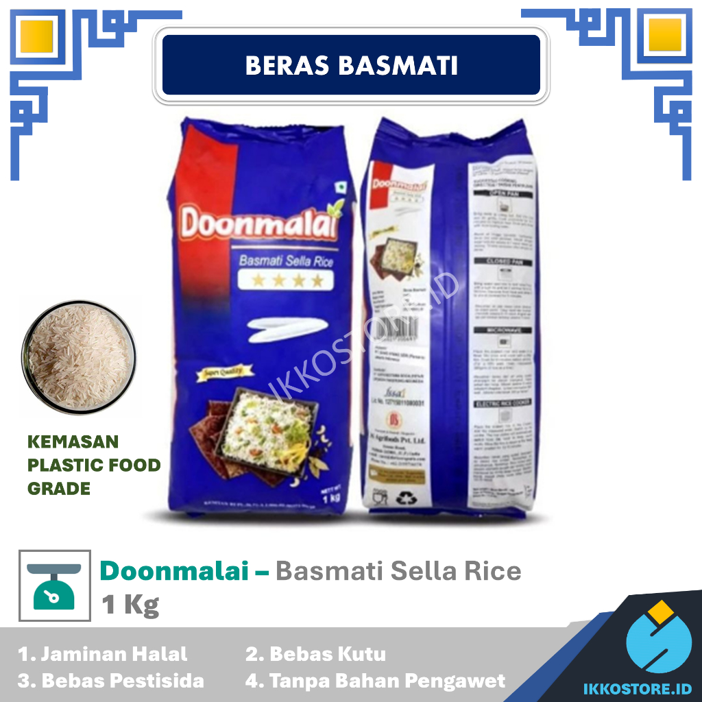 

Beras Basmati Doonmalai 1kg Doonmalai 1 Kg beras India Premium