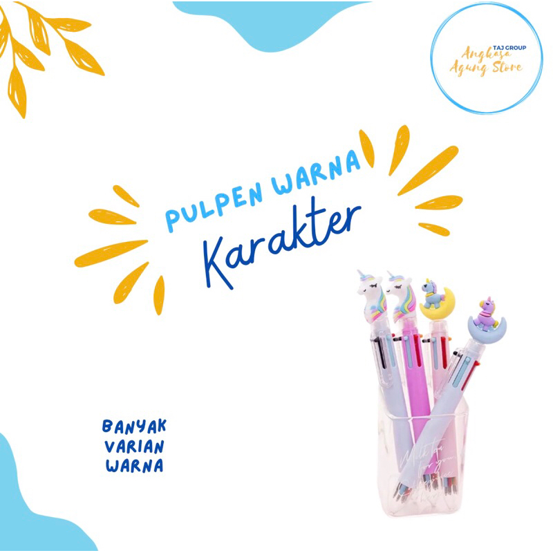 

PULPEN WARNA WARNI KARAKTER PULPEN UNICORN PENA KARAKTER PEN ALAT TULIS