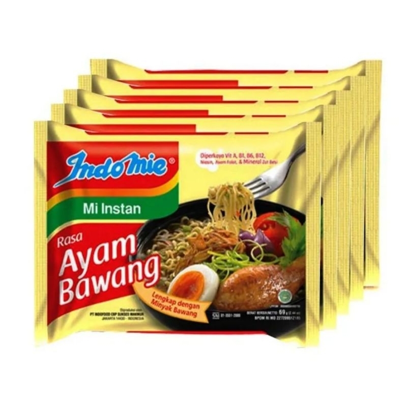 

Indomie (isi 5) Rasa Ayam Bawang/Mie instant Termurah