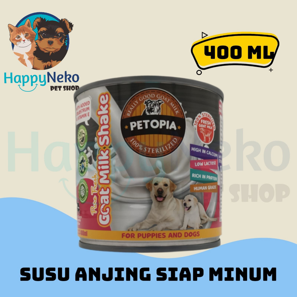 

Petopia Goat Milk Shake 400ML Susu Kambing Puppy