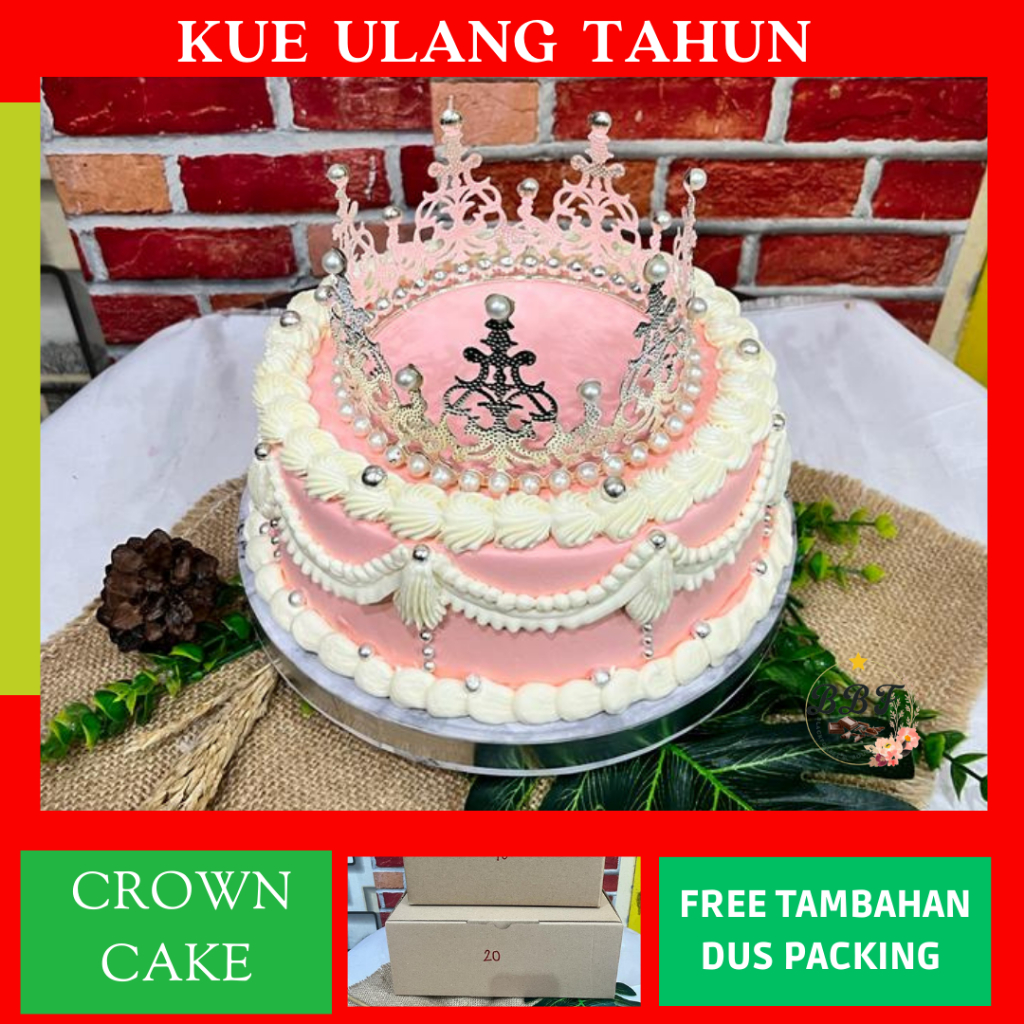 

Crown cake / mutiara /Mahkota Cake /Korean Cake / Kue Ulang Tahun / Cake Ulang Tahun / Birthday Cake