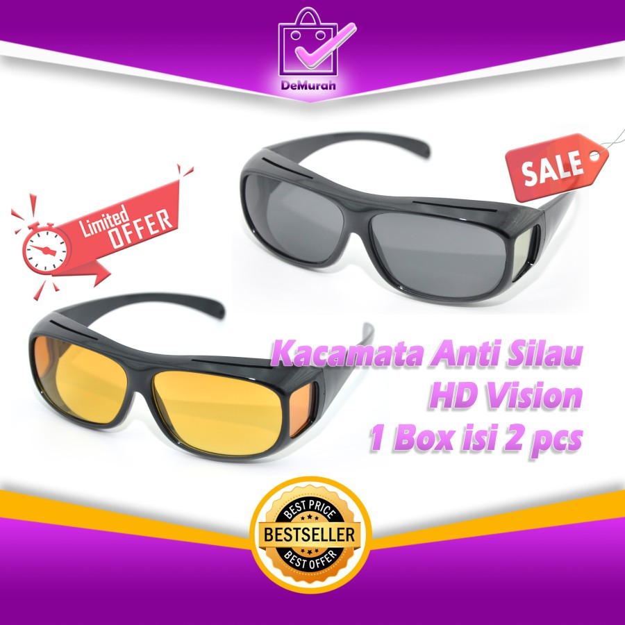 DM - KACAMATA VISION EGLASSES HD VIXION ANTI SILAU ORIGINAL