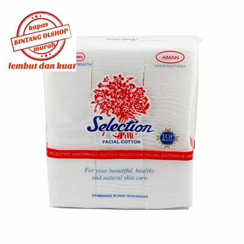 KAPAS KOTAK SELECTION KAPAS PEMBERSIH WAJAH kapas pembersih wajah kapas wajah kapas toner kapas peta