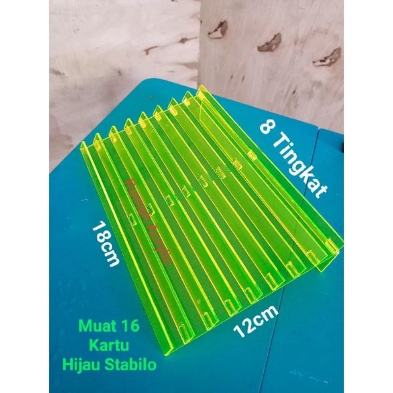 Rak Kartu perdana / tempat kartu perdana 2 slot /Akrilik/akrilik kartu hp