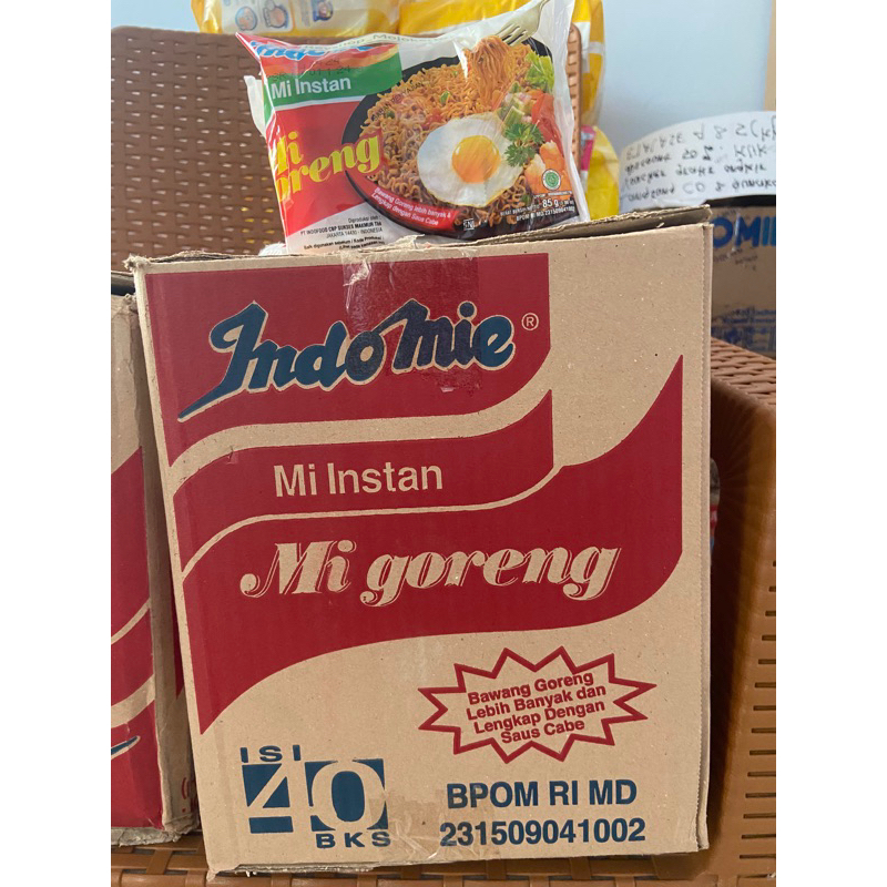 

Mie goreng Indomie 1 dus isi 40pack