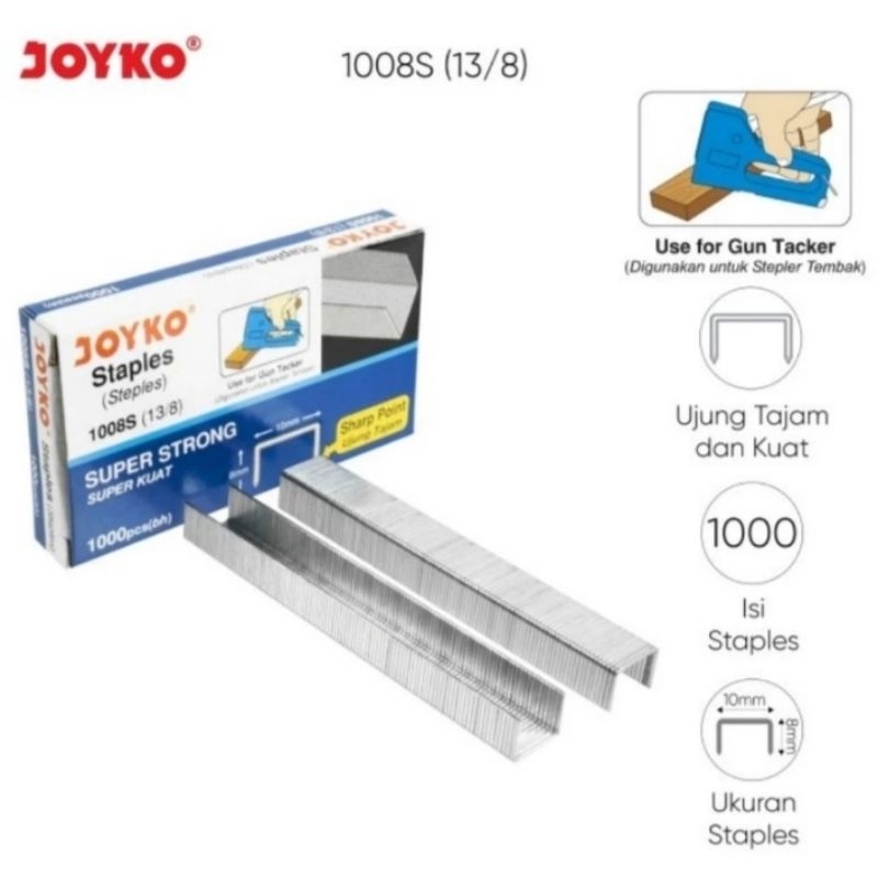 

Isi Staples joyko guntacker (13/8) stapler tembak Refill/ isi Staples besar