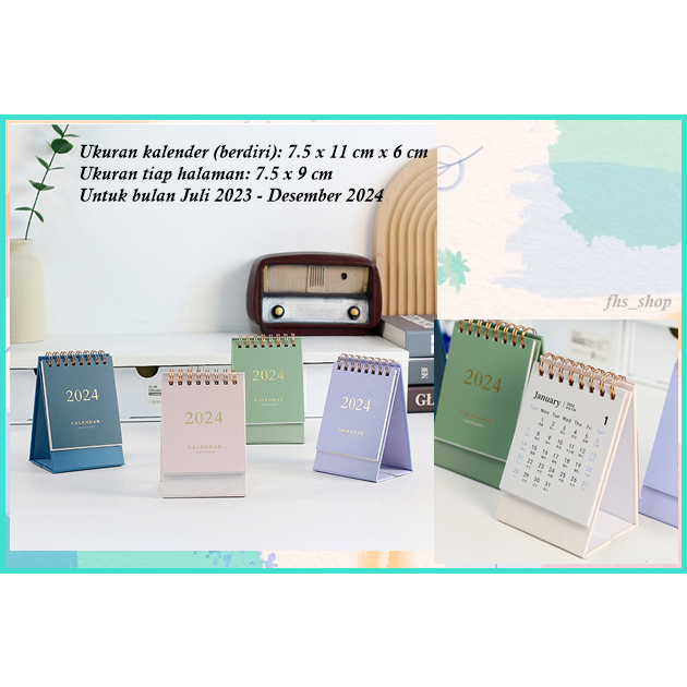 Kalender Meja Kalender Mini Kalender 2023 Kalender 2024 Kalender Duduk Planning Time 2024 Mini Desk 