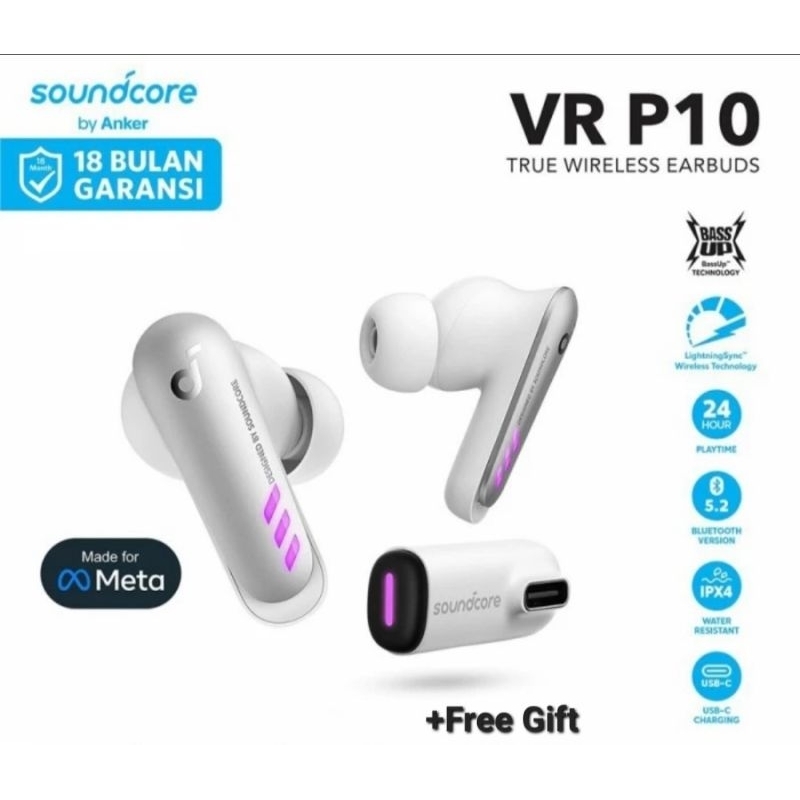 Anker Soundcore VR P10 Game Earphone Earbuds TWS Oculus - A3850