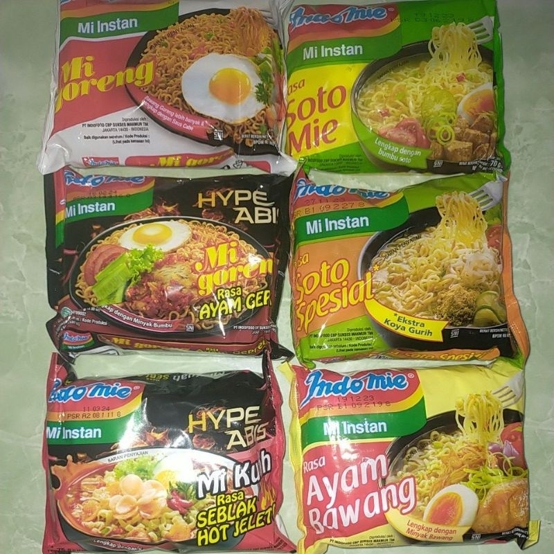 

Indomie goreng dan kuah