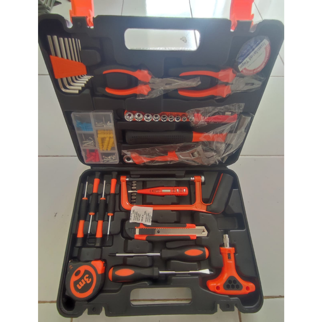 Hand Tool Box Perkakas Alat Lengkap Tool Kit Set