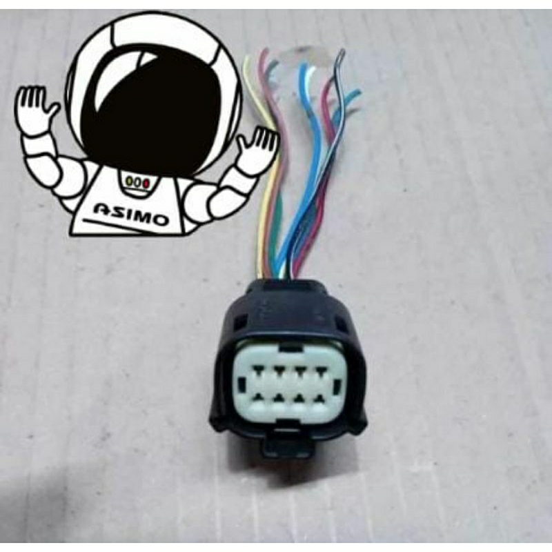 Soket headlight original pin 8 Ford new Ranger Everest Raptor kabel Socket konektor headlamp stoplam