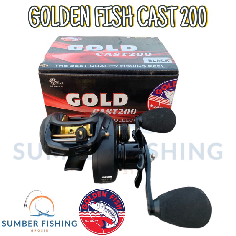 Reel Pancing Bait Casting (BC) GOLDEN FISH CAST 200