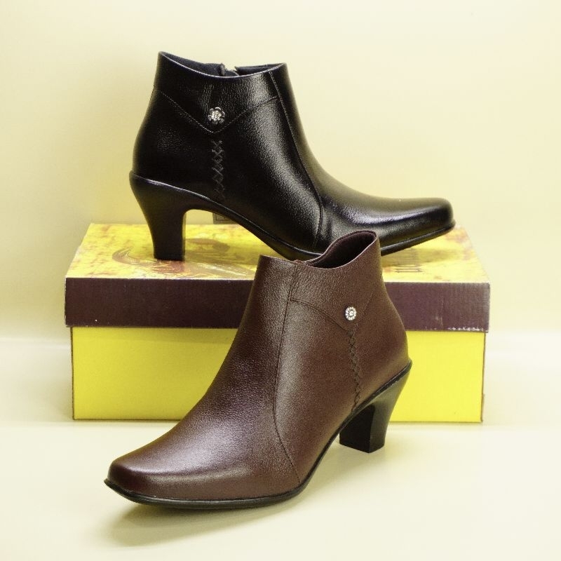 Sepatu Pantofel Wanita Boot Asli Kulit 100%, SCORPION 13502
