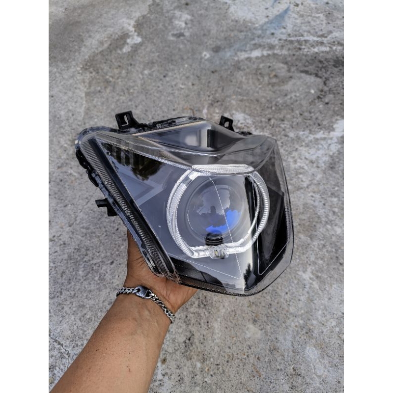 lampu beat 2017/2019 set biled projector 2,5inch AES TURBO SE reflektor lampu depan beat 2017 2018 2