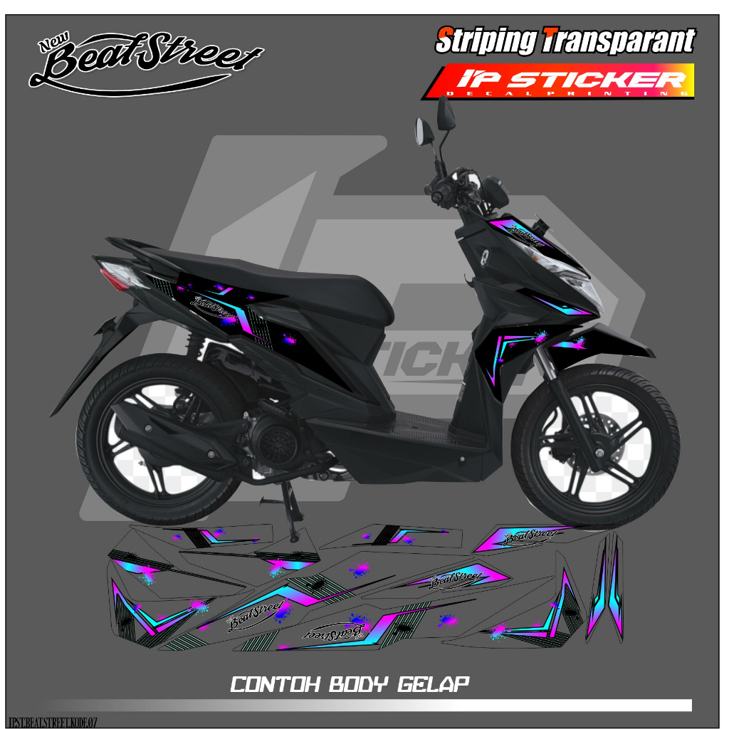 BEAT STREET (COD) STIKER STRIPING BEAT STREET- STIKER STRIPING MOTOR HONDA BEAT STREET STIKER LIST S
