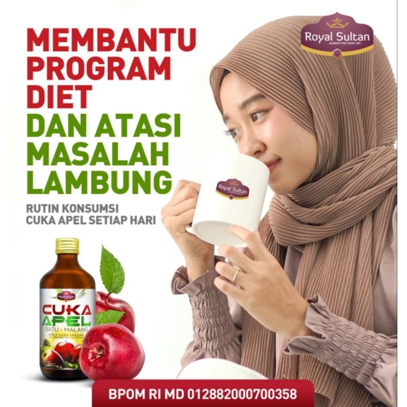 

PAKET 2 BOTOL CUKA APEL ROYAL SULTAN 320ML SOLUSI MELANCARKAN PENCERNAAN