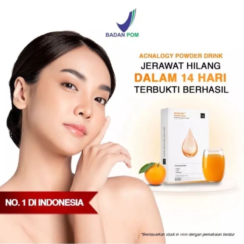 BEAUDELAB Newlab Acnalogy Powder Drink | Obat Minum Jerawat | Minuman Antioksidan | Penghilang Bekas