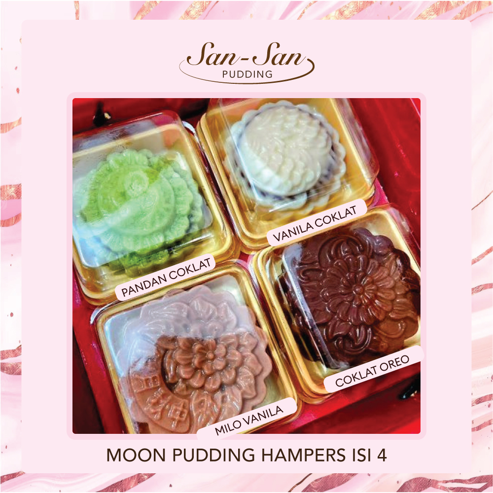 

{Sansan Pudding} Moon Pudding Hampers Mooncake Festival Isi 4 pcs