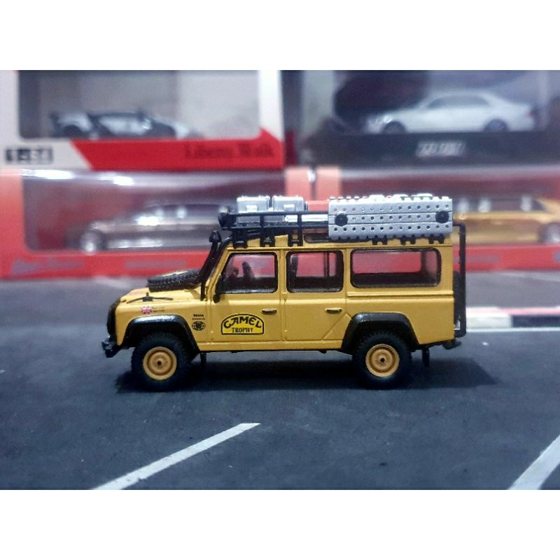 Diecast mini gt Land rover defender 110 camel trophy winner team uk clean no 108 1:64 loose no box