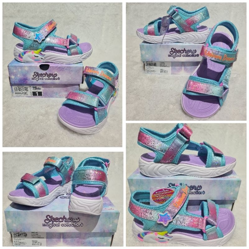 SALE - BNIB Sandal Lampu Anak Perempuan Skechers S Lights (Original Sport Station PT MAP)