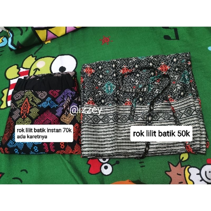 PRELOVED ROK LILIT BATIK DAN ROK BATIK INSTAN