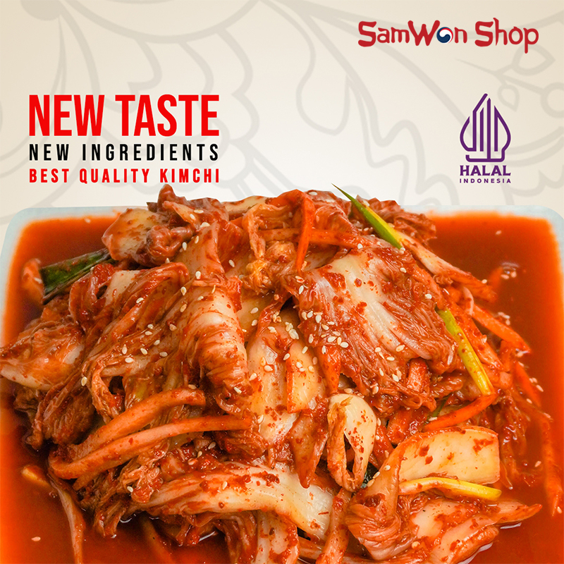 

SAMWON KIMCHI MIX SAWI WORTEL LOBAK FRESH 1 KG - FRESHLY MADE ORIGINAL KOREAN FOOD MAKANAN KOREA