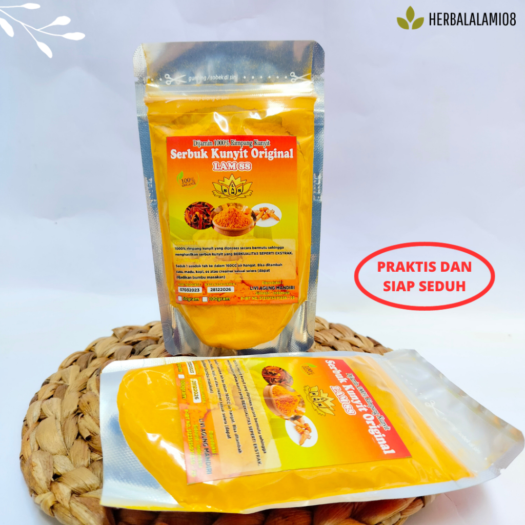 

BUBUK KUNYIT MURNI 50GR (PREMIUM)