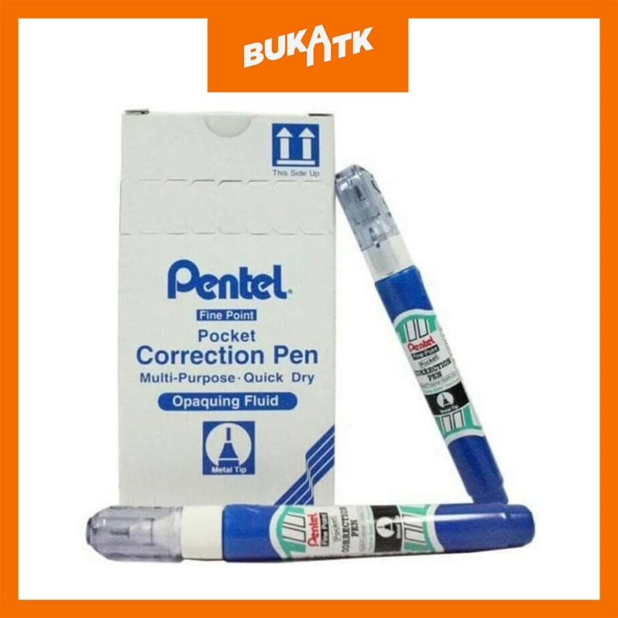 

Correction Pen Pentel Gepeng dan Panjang ZL 62W / ZL 31W