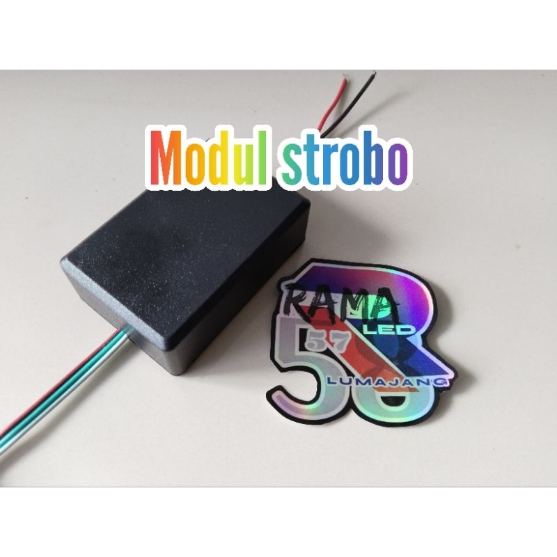 Modul strobo 7 baris text