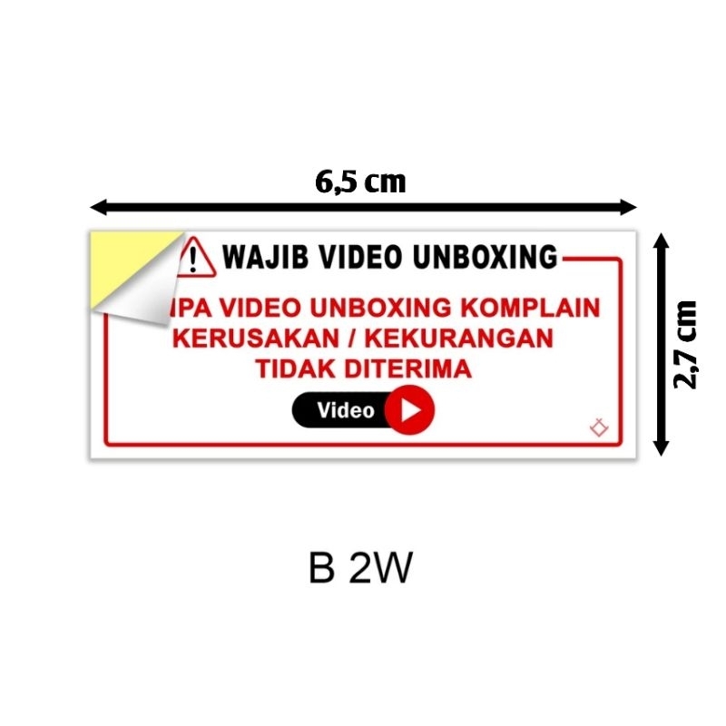 

Stiker Video Unboxing Fragile Pecah Belah