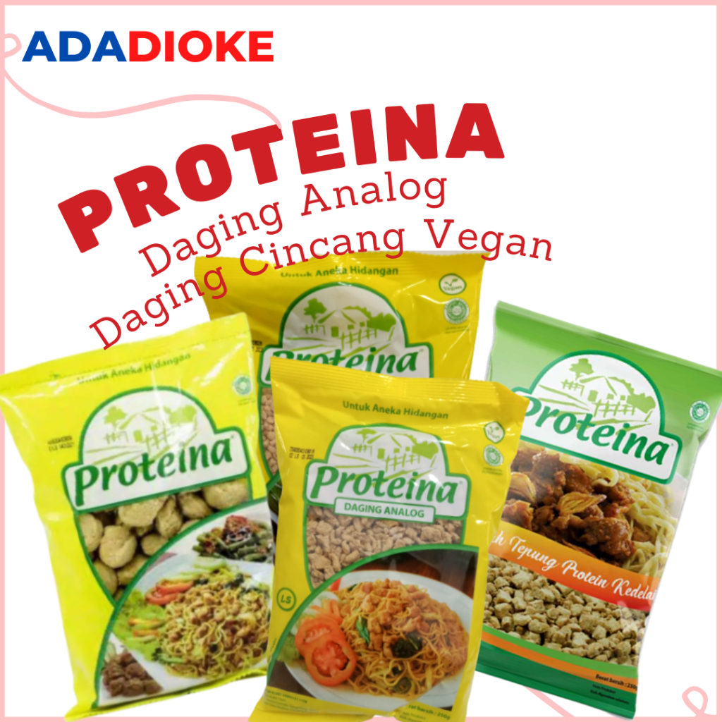 

PROTEINA Protein Nabati Soy Meat Daging Nabati Cincang Vegan 250gr