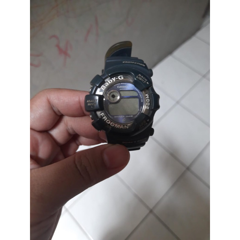 Preloved jam tangan Baby g frogman original japan