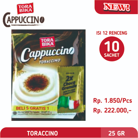 

Torabika Cappucino KARTON isi 12 Renceng 10 Sachet