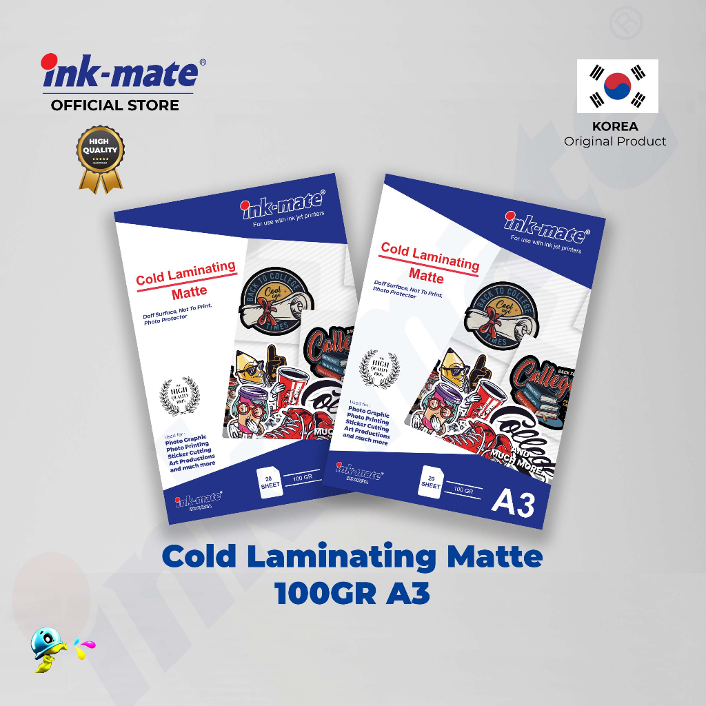 

STICKER COLD LAMINATING FILM MATTE / GLOSSY 100GSM A3