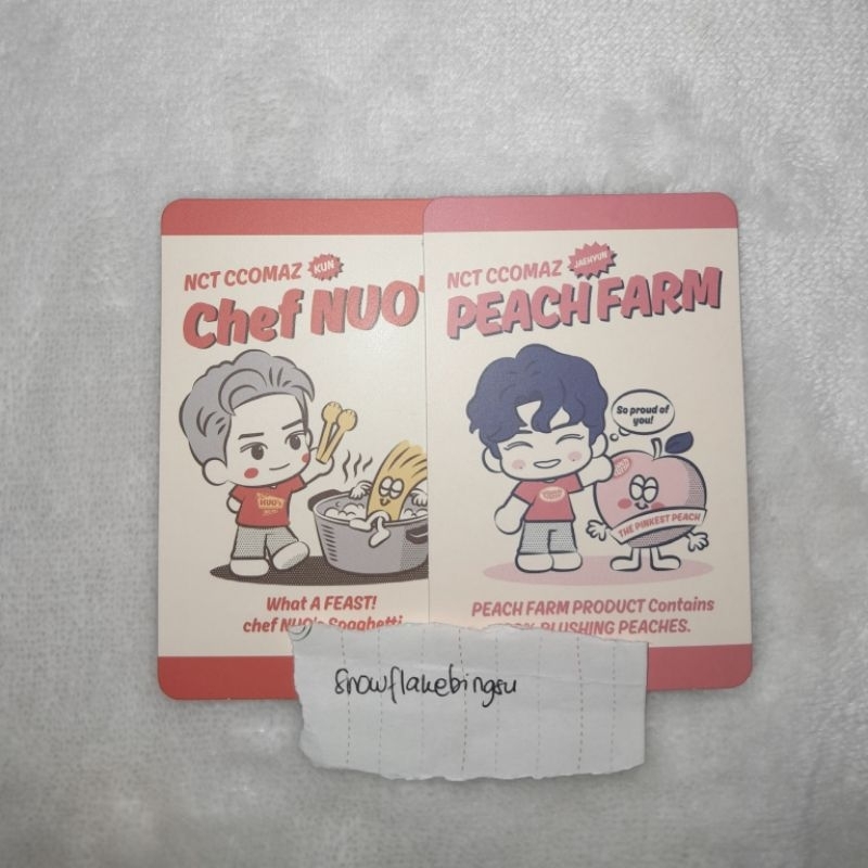 PC Photocard Concept Jaehyun Kun NCT Ccomaz Random Trading Card Round 2