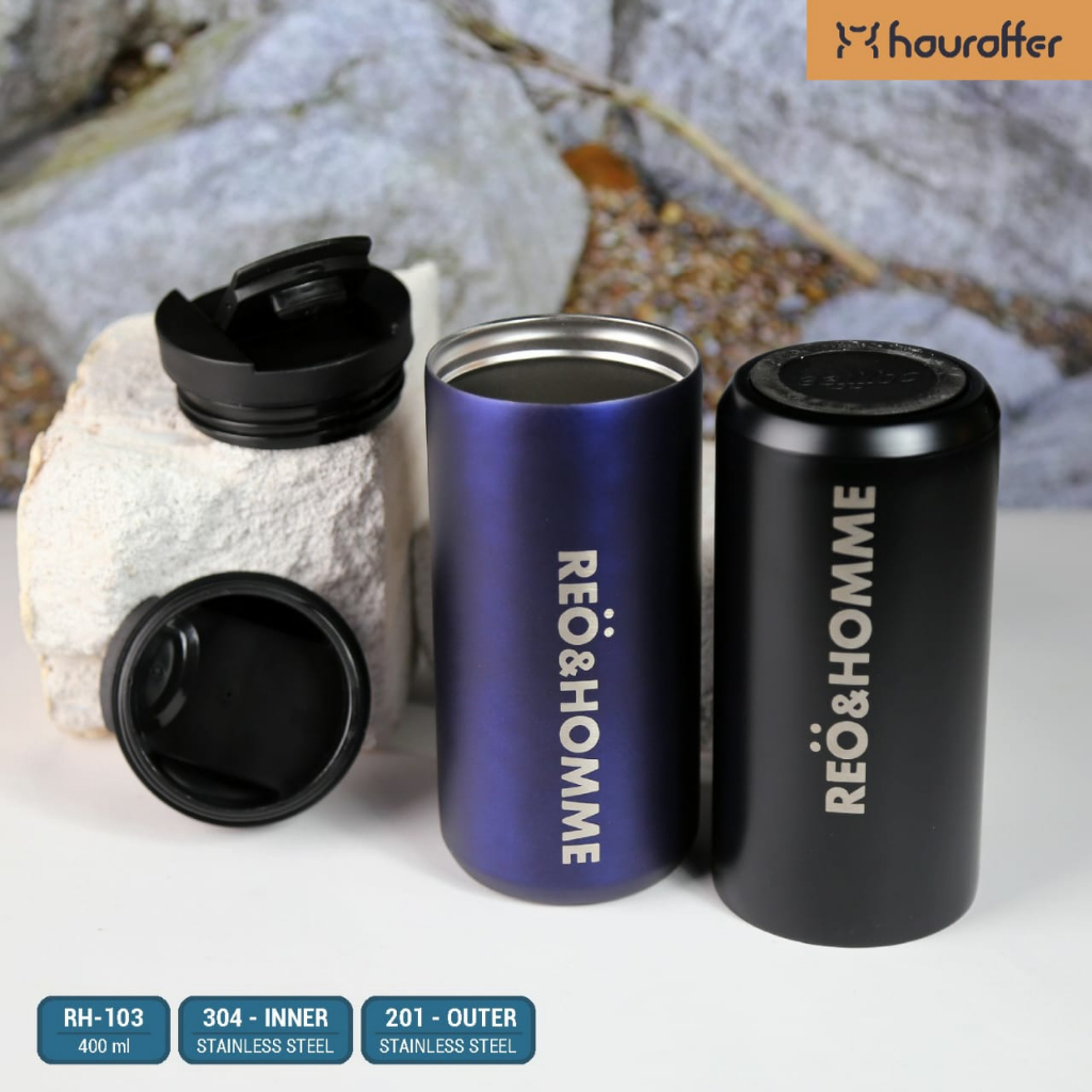 Houroffer Botol Minum Thermos Kopi Dan Teh RH-103 Vacuum Flask Anti Panas Dan Dingin 400ml