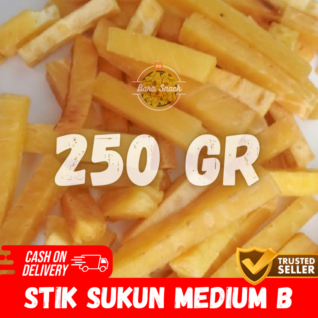 

[ 250gr ] Stick / Stik Sukun Medium Grade B Renyah & Gurih / Camilan Snack Kiloan Murah