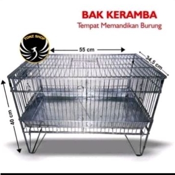 KERAMBA MANDI KANDANG MANDIAN BURUNG KICAU,MURAI,KACER,IJO DLL