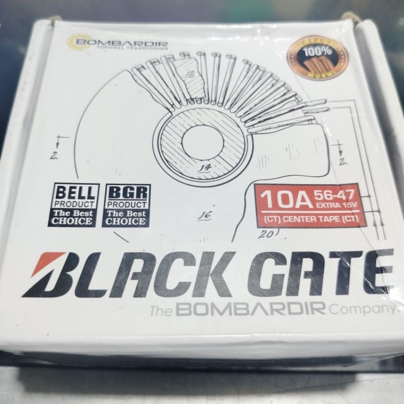 Trafo Donat/Toroid Black Gate 10A CT 56V
