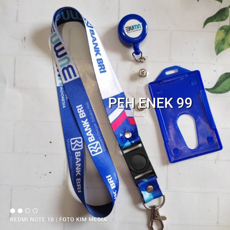 

BRI BUMN BATIK LANYARD ID CARD - TALI ID BRI BUMN BATIK-PRINTING FULL-READY STOK