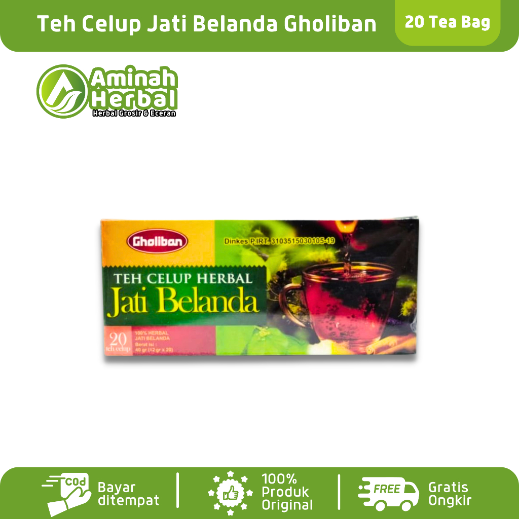 

Teh Celup Daun Jati Belanda Gholiban