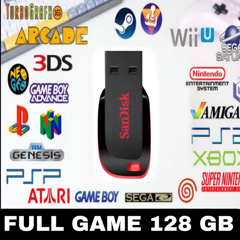 Flashdisk Batocera Bootable Game Console PS1/PS2/PS3