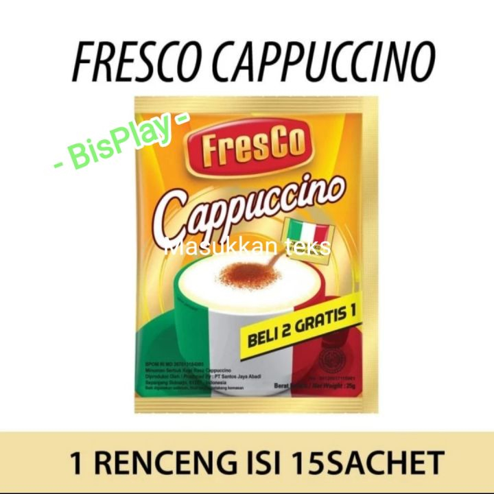 

(15 SCH/RENCENG) FRESCO CAPPUCINO 25 GR