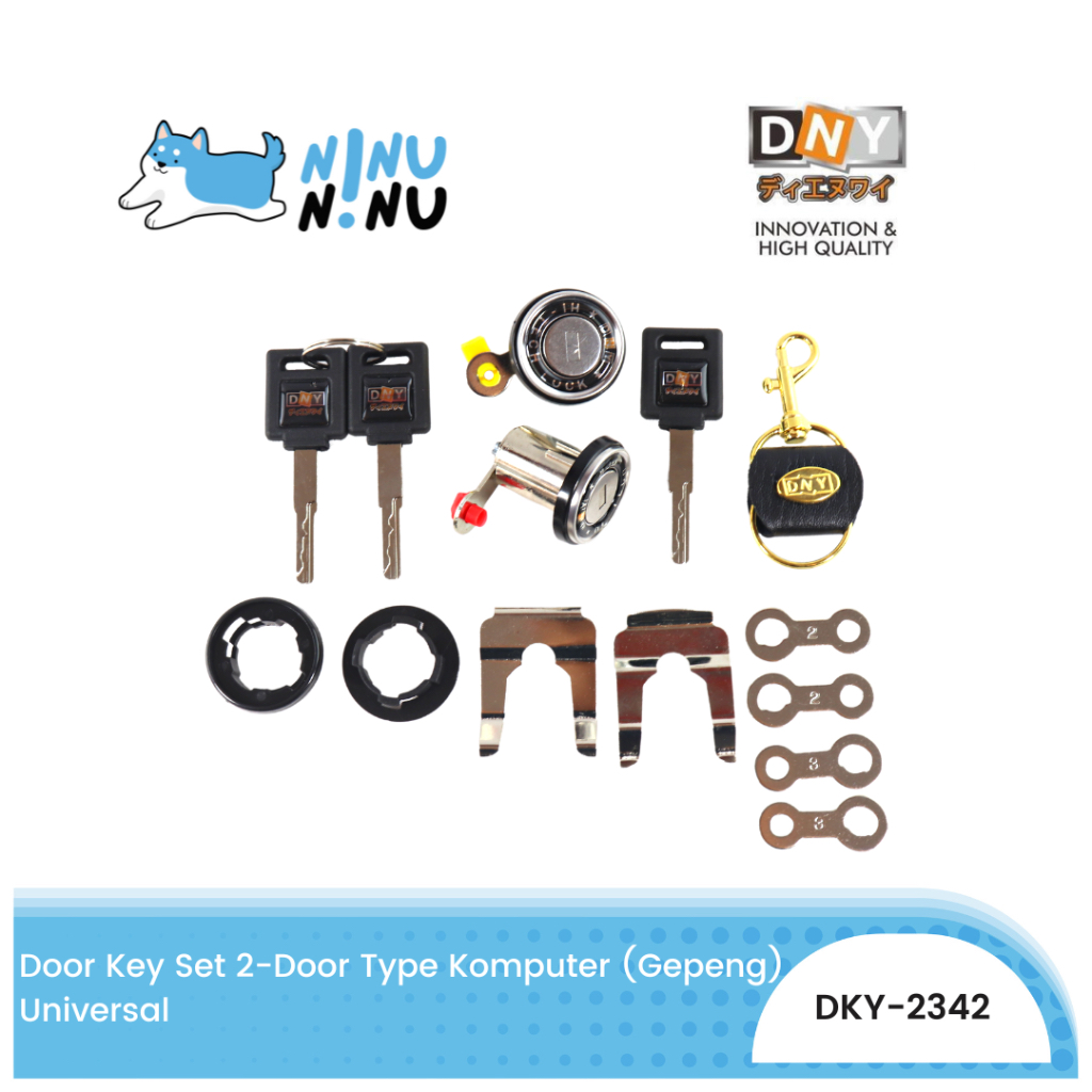 Kunci Pintu Mobil Set 2 Pintu Universal DNY