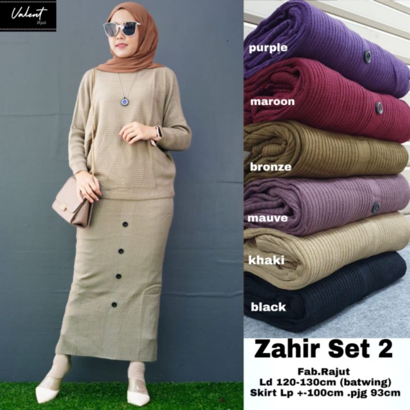 Zahir Set #2 + Zidan Set #3 + Awkarin Salisa Nesa Set Rajut READY☀️FREE TASBIH⭐ori VALENT HOKIKU ZAY