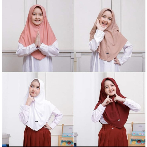 Jilbab Sekolah Anak perempuan TK Sd kerudung Sekolah Jersey