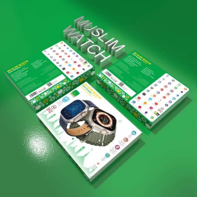 New Smart Watch Muslim Titanium Special Edition Sepaket Original