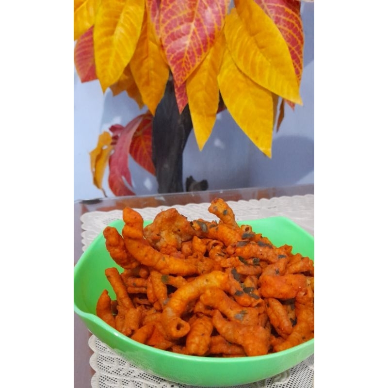 

keripik usus balado, kripsus balado, usus crispy balado